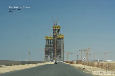 Sverc - Obecne zaawansowanie prac nad Wieżą Babel w Jeddah. Jakieś 160m, 840m do końc...