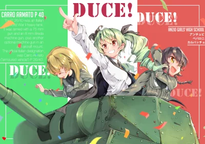 kedzior1916 - #randomanimeshit #girlsundpanzer #carpaccio #anchovy #pepperoni
@Nyank...