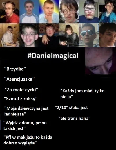 A.....O - Ale prawda boli pryszczatych lamusow ( ͡° ͜ʖ ͡°)
Hahahahaha

#danielmagi...