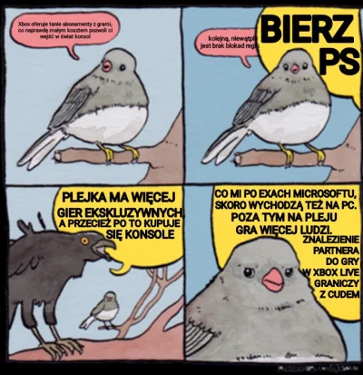 Zwanek - Kiedy pod #konsole przychodzi jakiś random i pyta którą platformę wybrać xD
...