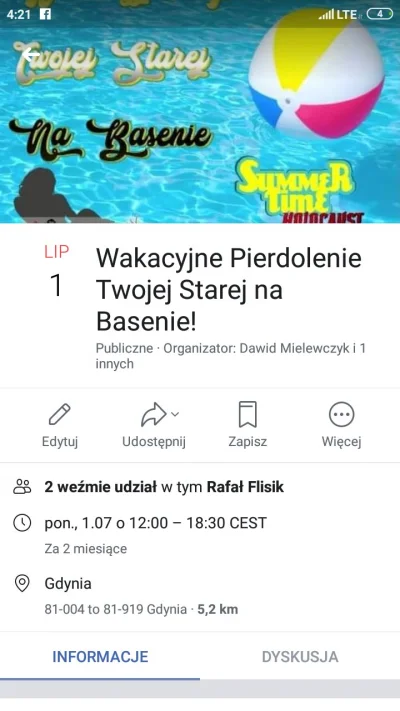 Antek98 - WAKACJE Już Tuż Tuż a tutaj Mamy...
(Potrzcie na Wydarzenie przez Palce)