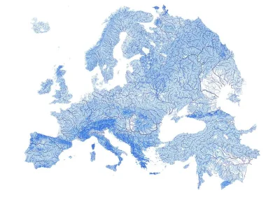 kono123 - Mapa Robbiego Bishop-Taylora z Sydney, pokazująca wszystkie rzeki w Europie...