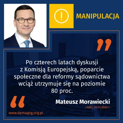 DemagogPL - @DemagogPL: ⚖ Ilu Polaków popiera rządowe reformy sądownictwa❓

⚠ Słowa...