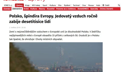 szurszur - ''Polska brudas Europy.Trujące powietrze corocznie zabija dziesiątki tysię...