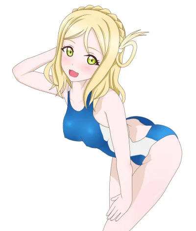 Czokolad - #randomanimeshit #lovelive #lovelivesunshine #mariohara #swimsuit @SzlomoB...