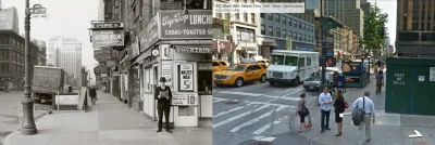 jakub-kubacki - W Nowym Jorku latarnia i kamienica ze zdjęcia (skrzyżowanie 6th Avenu...