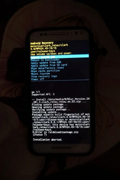 sajmonm - Mirki, próbuję zrobić downgrade #android z 7.0 na 6.0 na telefonie #motoxst...