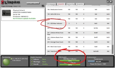 ziemniac - Jeśli masz dysk SSD Kingston, producent udostępnia fajne narzędzie do diag...