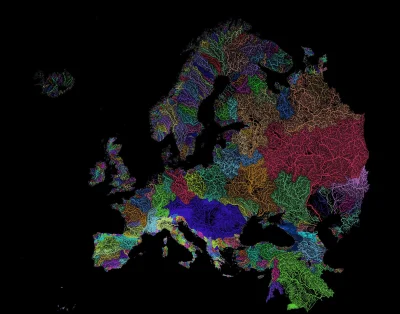 draqul - Rzeki i ich dorzecza (?) w Europie.
#mapy #mapporn #viareddit