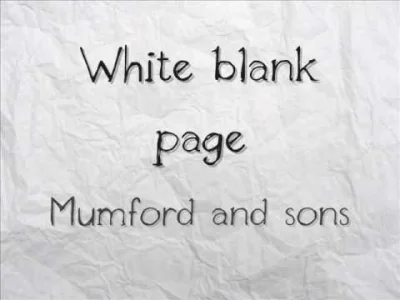 b.....e - #muzyka #folk #rock #folkrock #mumfordandsons #whiteblankpage