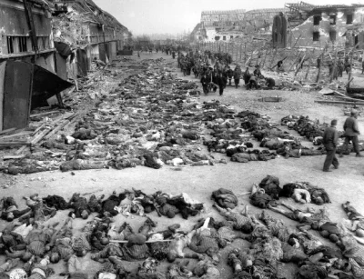 ledy - Tutaj nikły ułamek ofiar zaatakowanych przez Niemców.