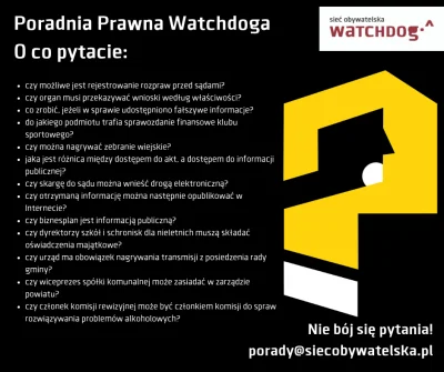 WatchdogPolska - Nasza prawniczka Paula Kłucińska podsumowała kolejny rok działania p...