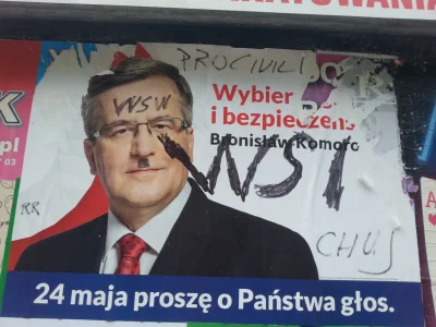 mazi1993 - Chyba pojawiły się prawdziwe plakaty Komorowskiego.... 
Zielona Góra

#...