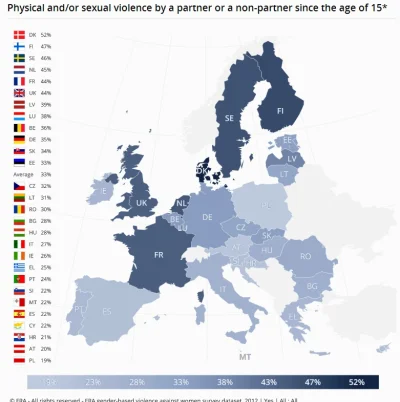 advert - Mapa częstotliwości przemocy wobec kobiet w UE. 2 wnioski

 - Polki to najrz...
