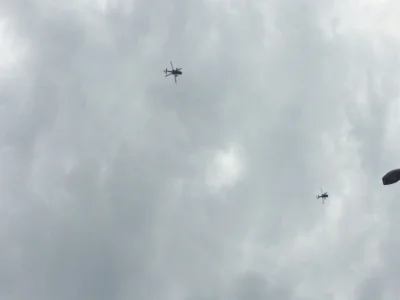 wojtuswww - Helikoptery bojowe nad #warszawa ktoś wie co to za typ? Wiem ze słabo wid...