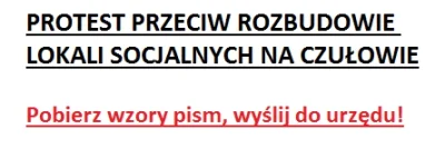 ProtestCzulow - Teraz wyobraźcie sobie, że gmina planowana skoncentrowanie 144 mieszk...