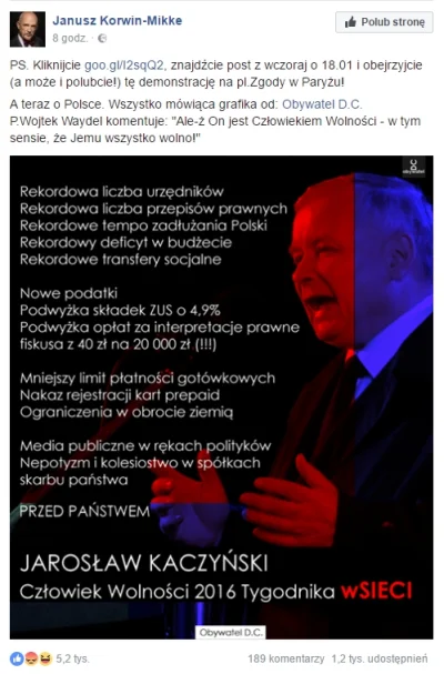 saakaszi - Korwin wszystko pięknie i ładnie wypunktował, brawo.
#neuropa #4konserwy ...