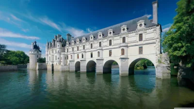 j.....e - Zamek Chenonceau – jest jednym z tzw. zamków nad Loarą, usytuowanym w miejs...