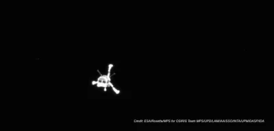 Al_Ganonim - A oto lądownik Philae! Zdjęcie wykonane tuż po rozpoczęciu podejścia do ...