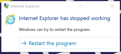 koostosh - dafak? Nie włączałem go najmniej od miesiąca. #internetexplorer #windows10