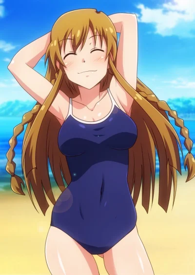 Czokolad - #randomanimeshit #idolmaster #idolmastermillionlive #umikousaka #swimsuit