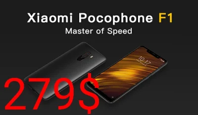 sebekss - Tylko 279$ za świetny telefon Xioami POCO F1 6/64GB!❗
Najniższa cena w his...