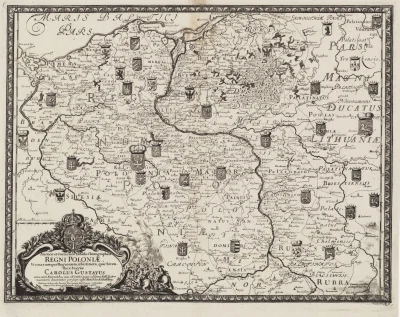 Sinklinorium - Szwedzka mapa Polski z 1696, wykonana dla Karola Gustawa. 

#ciekawo...
