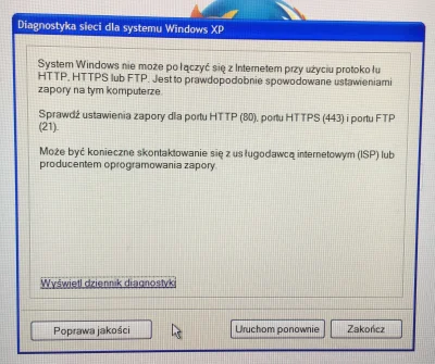 m.....1 - Zainstalowałem win XP i większość stron nie chce się otwierać. 
Zaporę wyłą...