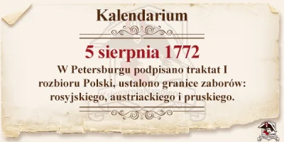 ksiegarnia_napoleon - #rozbiorypolski #traktat #kalendarium