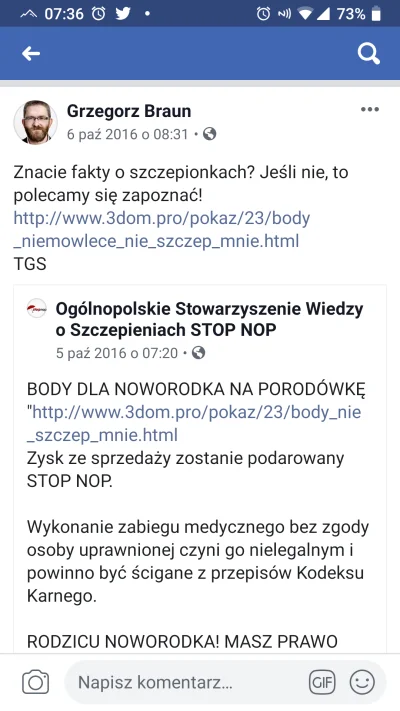 wodzik - Braun biorący udział w pikietach antyszczepionkowców czy publikując tego rod...