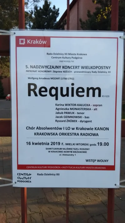 g.....i - #mozart

Wysłuchałem dziś koncertu Requiem d-moll W.A. Mozarta KV 626. Po r...