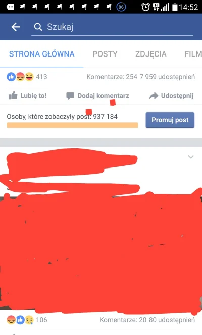 ziobro2 - No jak narazie to moj rekord. Milion zasiegu w kilka dni. 12 k fanów fanpag...