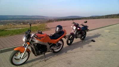 switch - Dziś pierwszy dłuższy wypad na #motocykle choć tylko 125km to bawiłem się św...