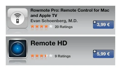 chato - #iphone: która z tych dwóch aplikacji (Rowmote PRO i Remote HD) będzie się le...