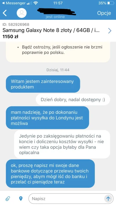 Homnadren - O hui Miruny, chyba i mnie ten legendarny scammer próbuje dopaść XD 

Odp...