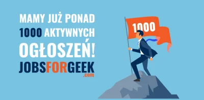 JobsForGeek - 1 000 ofert pracy dla Specjalistów IT na JobsForGeek.com 

Dziś pobil...