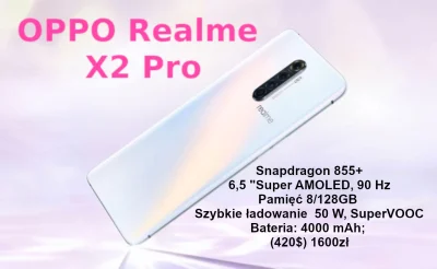 telchina - Recenzja mega wydajnego telefonu w dobrej cenie
Realme X2 Pro 8/128GB, Su...