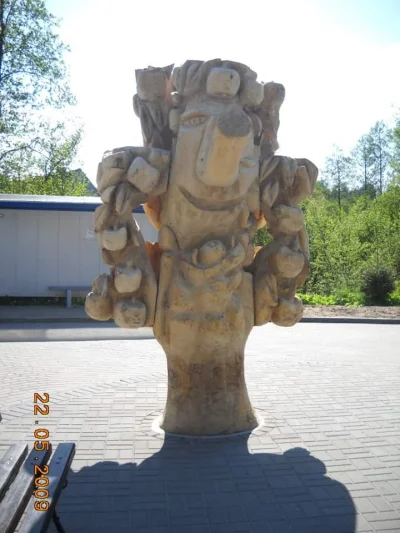 r.....v - Jablón z Osiek, pierwsza z 13 rzeźb, która nie wróci na swoje miejsce po re...