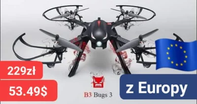 sebekss - Tylko 59.49$ [229zł] za chyba najlepszy z tańszych dronów MJX Bugs 3 z Euro...