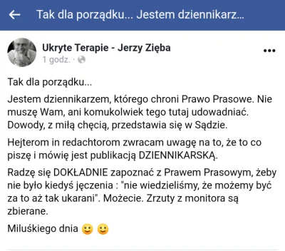 bijotai - #zieba już straszy jako dziennikarz 
#humorobrazkowy #ukryteterapie #folia...