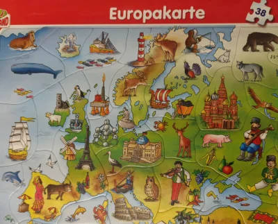 H.....s - Niemiecka mapa europy dla dzieci