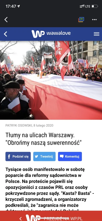 motaboy - Słyszę że do Warszawy na wiec poparcia dla reform zjechało 15 tysięcy ludzi...