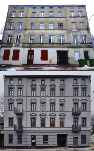 kuzyn1910 - Odnowiona kamienica przy ulicy Tuwima 27 w #lodz
#lodzkiekamienice #archi...