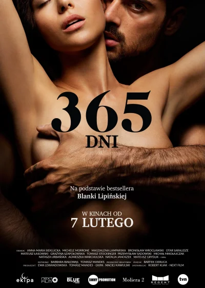 filmozercyCOM - W pierwszy weekend film „365 dni” zobaczyło prawie 454 tysiące widzów...