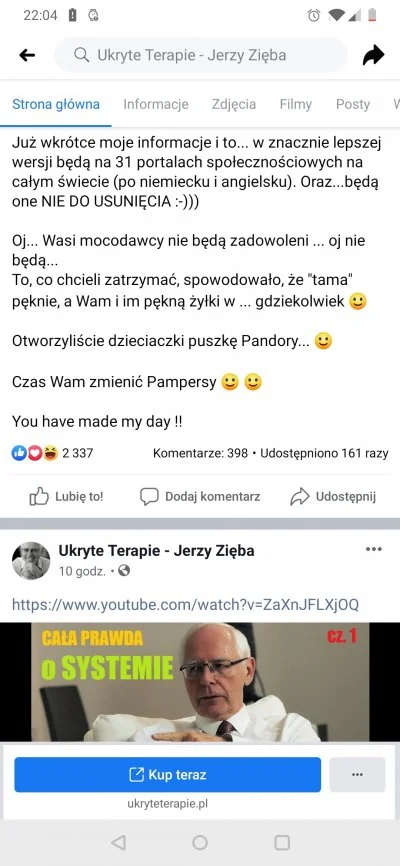 ksetlak - On tego nie mówi do żadnych studentów medycyny na Wykopie. On tak naprawdę ...