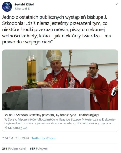 Kozajsza - Ostanio coraz częściej mam wrażenie że Polscy Biskupi urządzili sobie zawo...