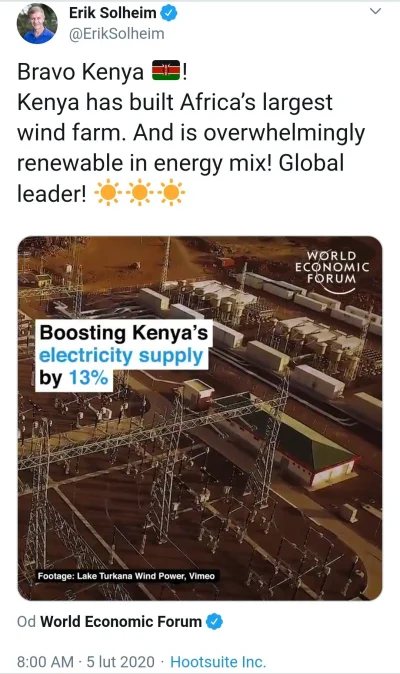 PreczzGlowna - W 2019, w Kenii zakończono budowę największej farmy wiatrowej w Afryce...