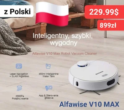 sebekss - Tylko 229.99$ (899zł) za odkurzacz Alfawise V10 Max z Polski❗
Skanowanie l...