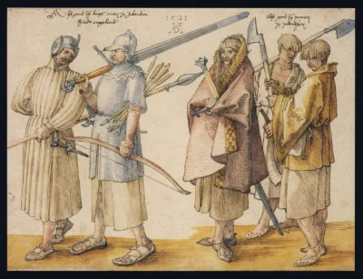 myrmekochoria - Albrecht Dürer, Oto idą żołnierze Irlandii. Oto idą biedni Irlandii, ...