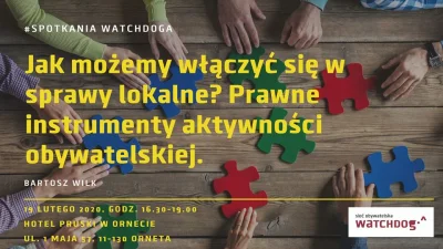 WatchdogPolska - Hej Orneta i okolice! ( ͡° ͜ʖ ͡°) Za tydzień (19 lutego, godz.16.30)...